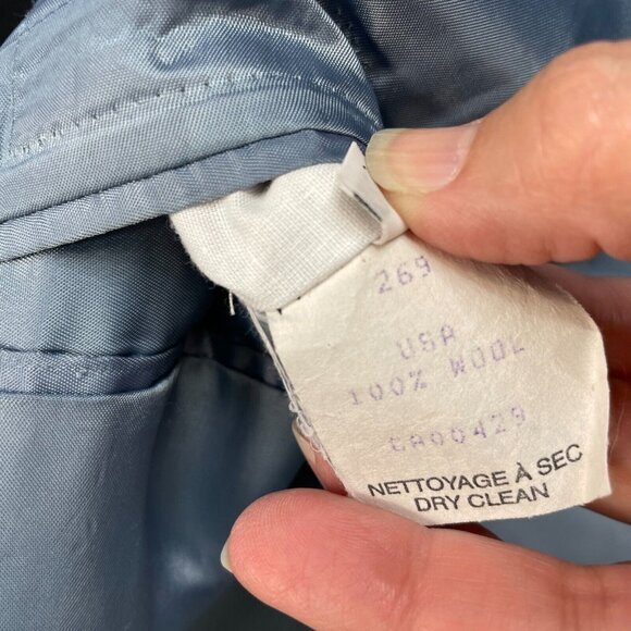 Peter Millar Sport Coat‎ Mens 42R Black Wool Suit Jacket Blazer Single Breasted - Picture 8 of 12